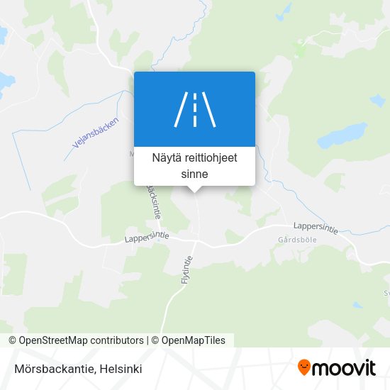 Mörsbackantie kartta