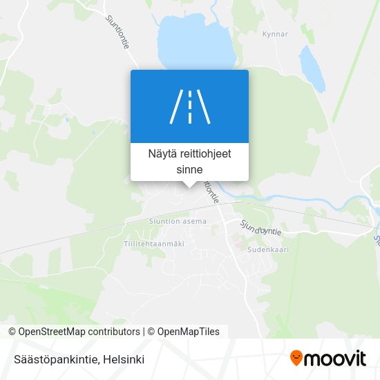 Säästöpankintie kartta