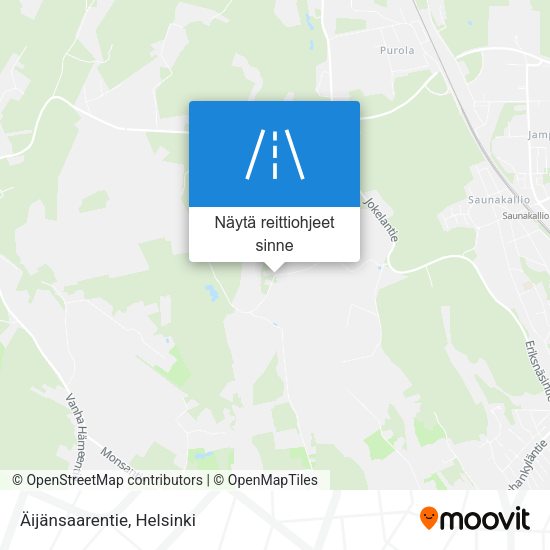 Äijänsaarentie kartta