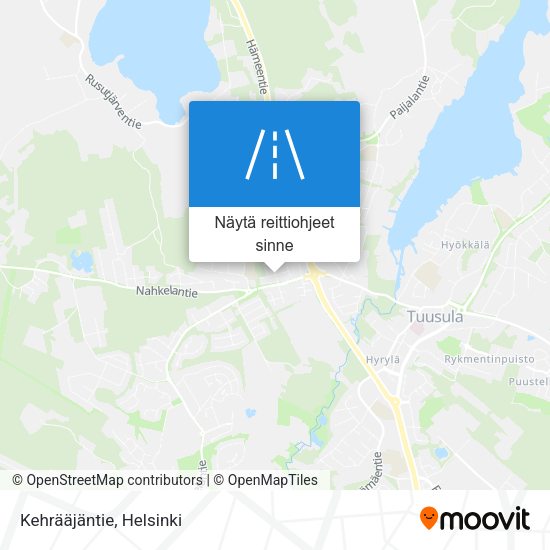 Kehrääjäntie kartta