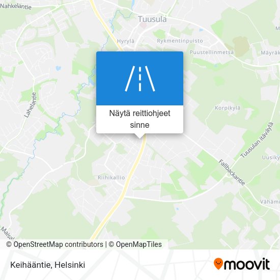 Keihääntie kartta