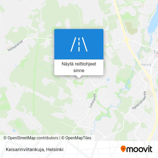 Keisarinviitankuja kartta