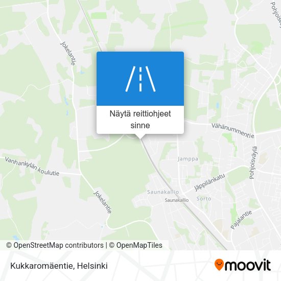 Kukkaromäentie kartta