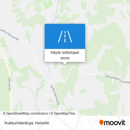 Kukkumäenkuja kartta
