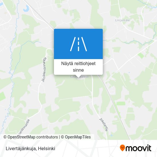 Livertäjänkuja kartta