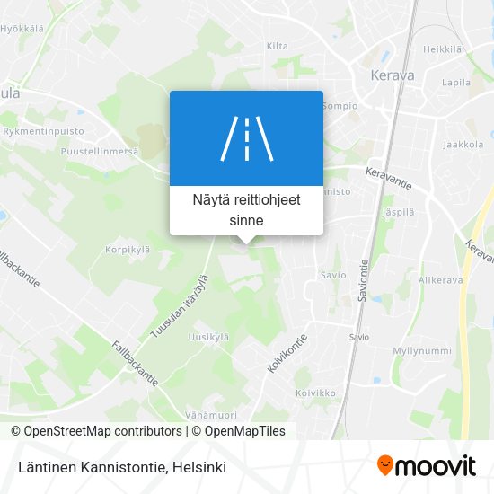 Läntinen Kannistontie kartta