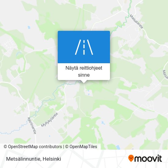 Metsälinnuntie kartta