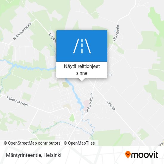 Mäntyrinteentie kartta