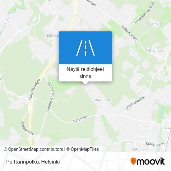 Pelttarinpolku kartta