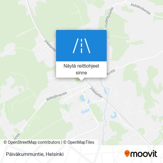 Päiväkummuntie kartta