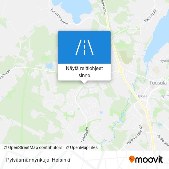 Pylväsmännynkuja kartta