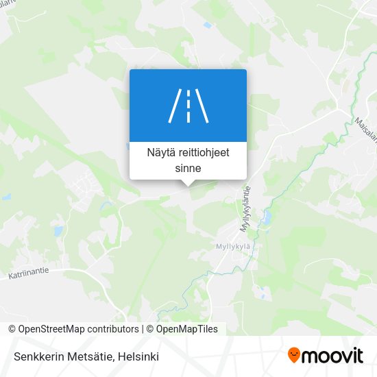 Senkkerin Metsätie kartta