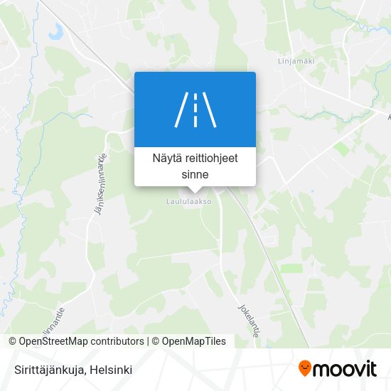 Sirittäjänkuja kartta