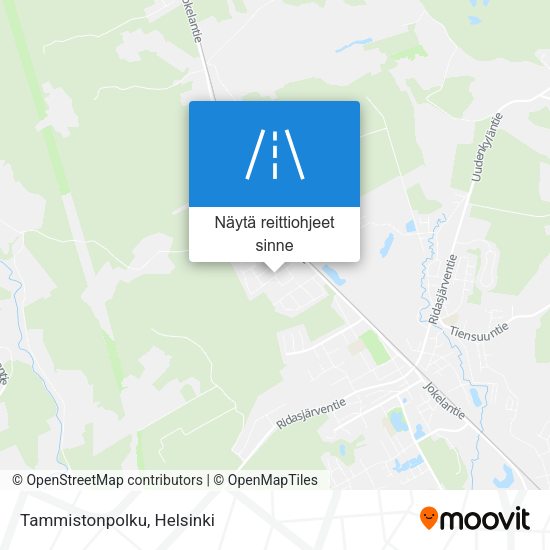 Tammistonpolku kartta