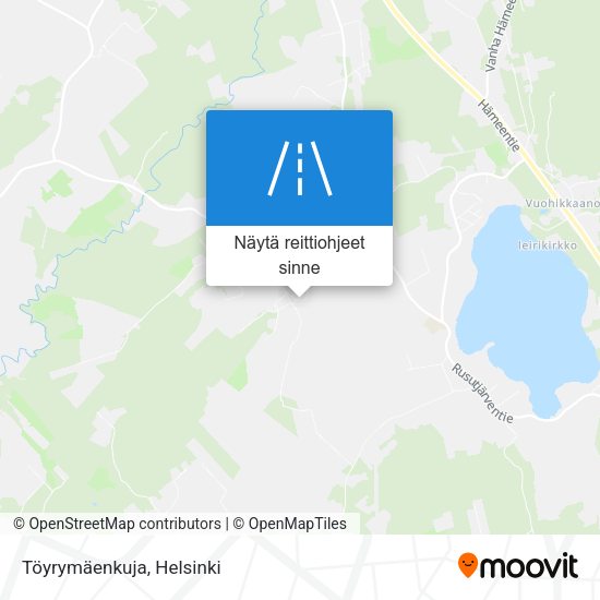 Töyrymäenkuja kartta