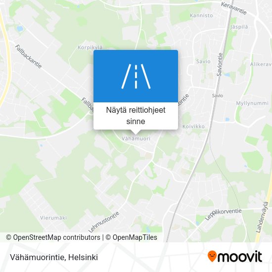 Vähämuorintie kartta