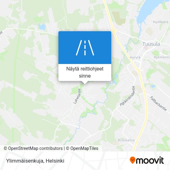 Ylimmäisenkuja kartta