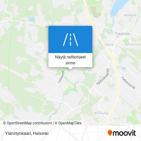 Yläniitynkaari kartta
