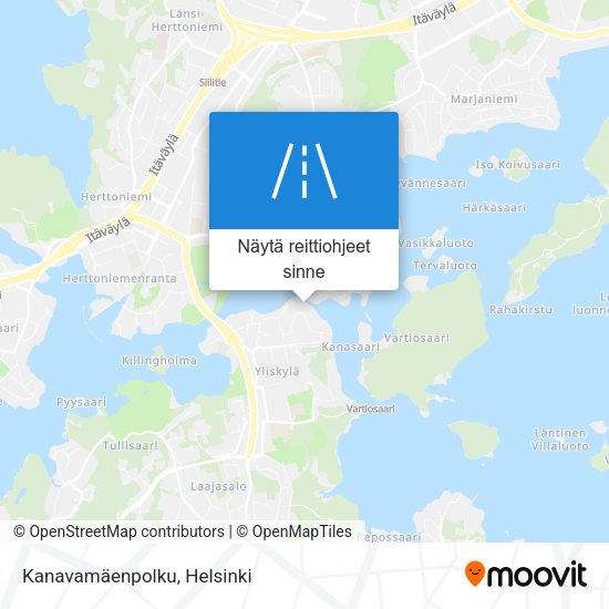 Kanavamäenpolku kartta