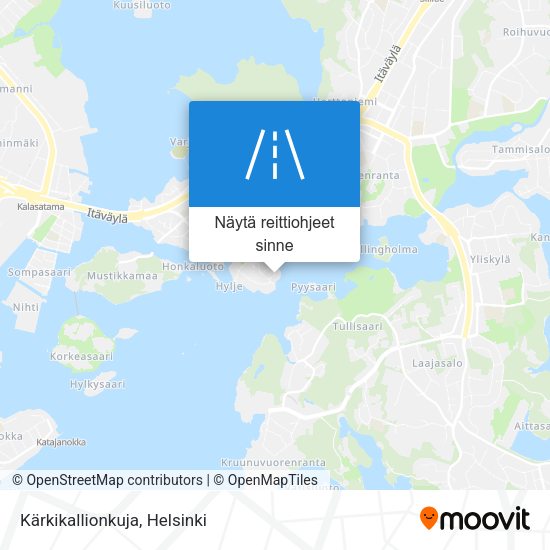 Kärkikallionkuja kartta