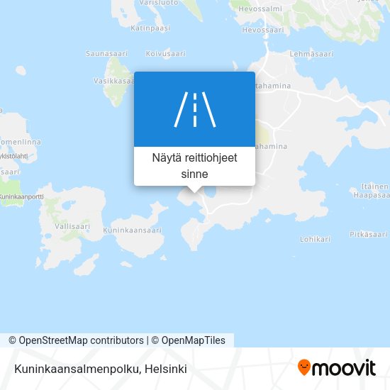 Kuninkaansalmenpolku kartta