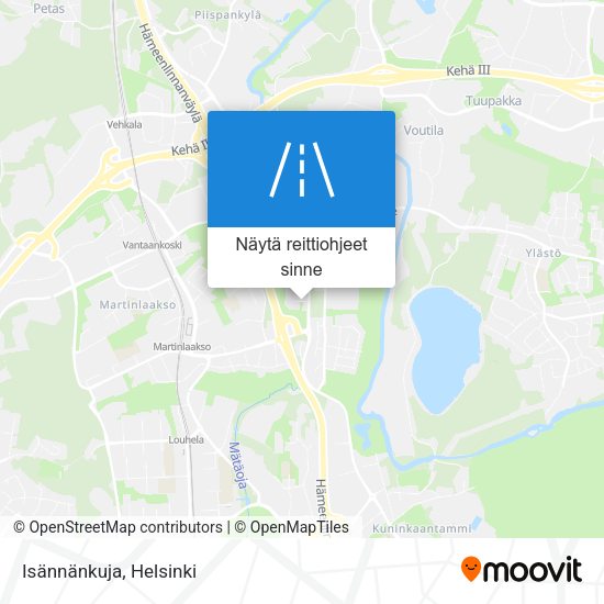 Isännänkuja kartta
