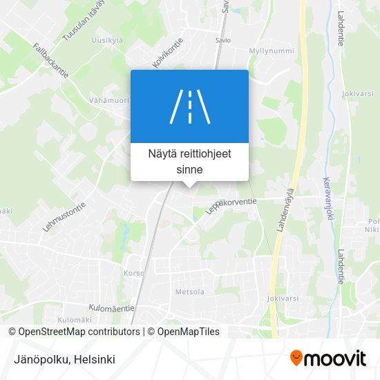 Jänöpolku kartta