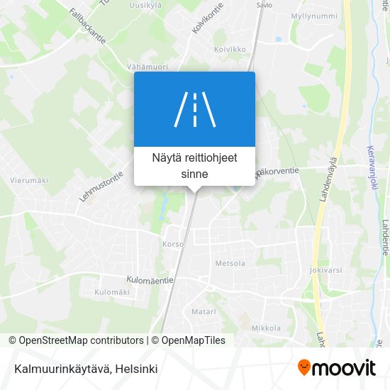 Kalmuurinkäytävä kartta