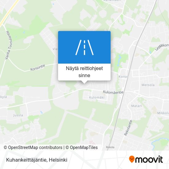 Kuhankeittäjäntie kartta