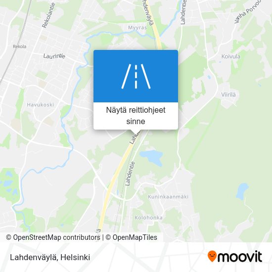 Lahdenväylä kartta