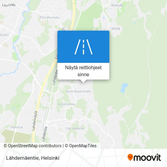Lähdemäentie kartta