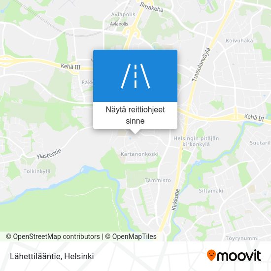 Lähettilääntie kartta