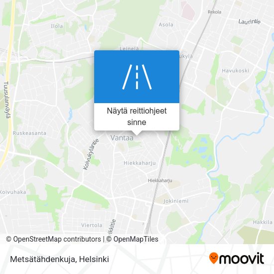Metsätähdenkuja kartta