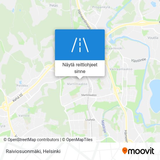 Raiviosuonmäki kartta