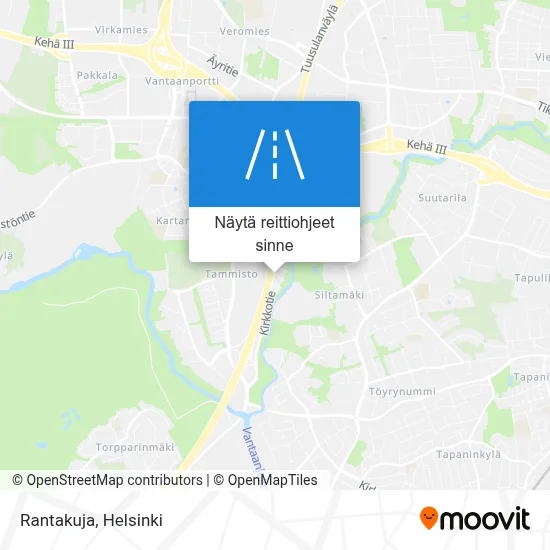 Rantakuja kartta