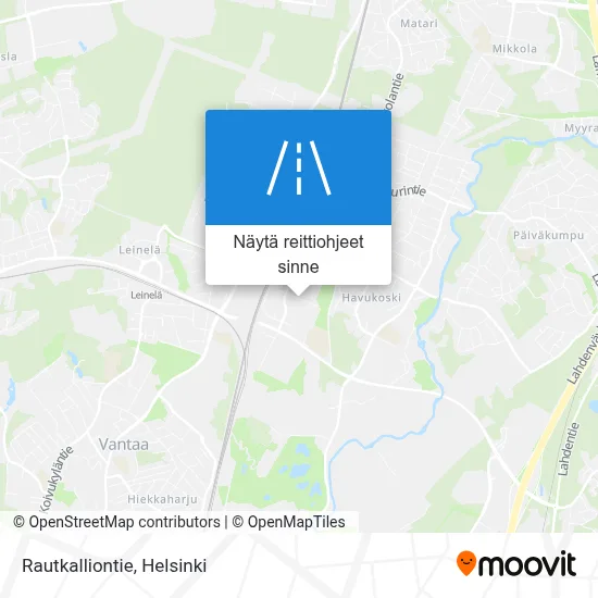 Rautkalliontie kartta