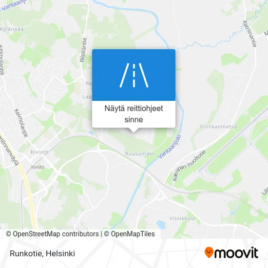 Runkotie kartta