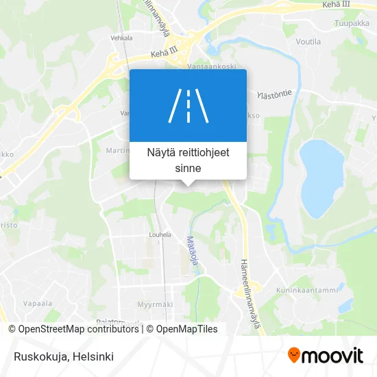 Ruskokuja kartta