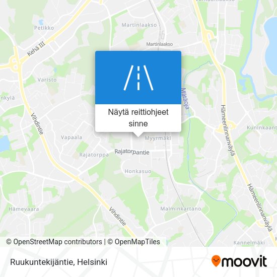 Ruukuntekijäntie kartta