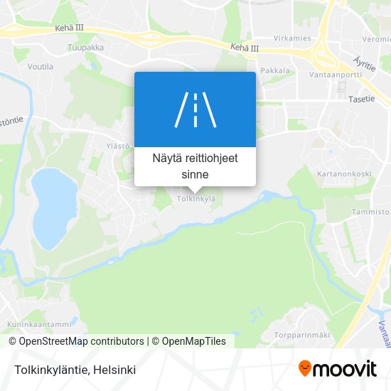 Tolkinkyläntie kartta