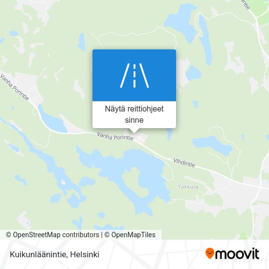 Kuikunläänintie kartta