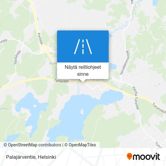 Palajärventie kartta