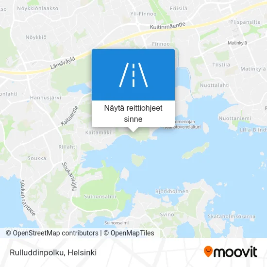 Rulluddinpolku kartta