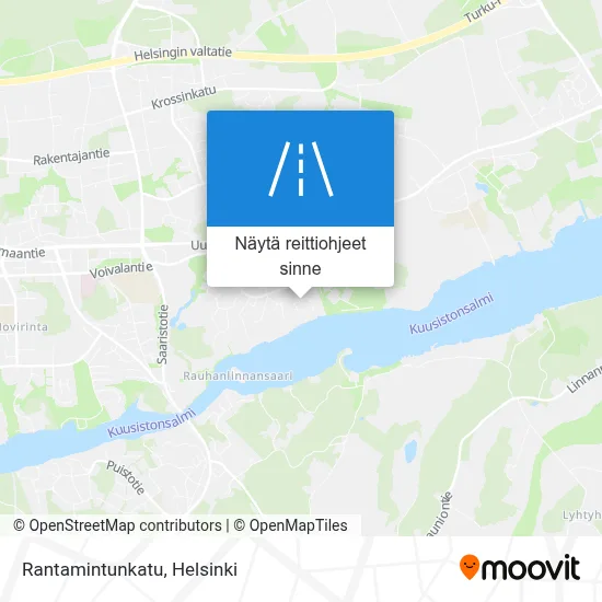 Rantamintunkatu kartta
