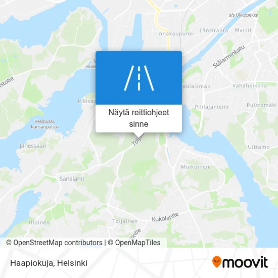 Haapiokuja kartta