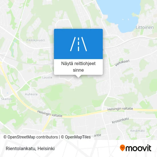 Rientolankatu kartta