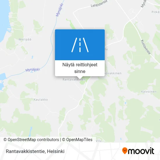 Rantavakkistentie kartta
