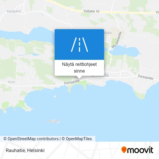 Rauhatie kartta