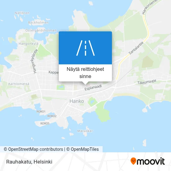 Rauhakatu kartta