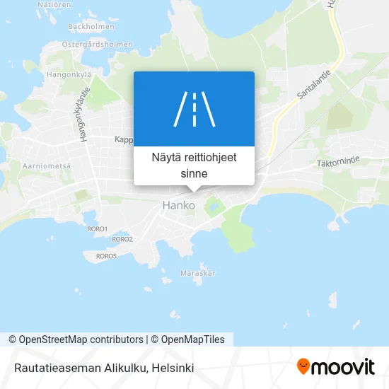 Rautatieaseman Alikulku kartta
